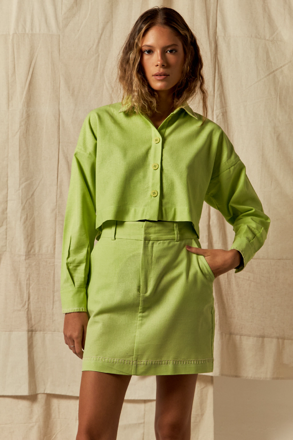 Jaqueta Morada verde