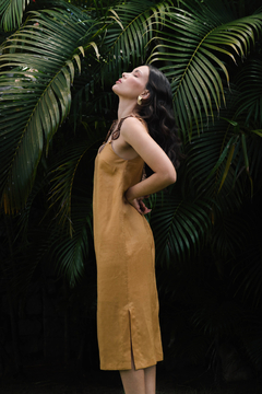 Vestido Babaçu Mostarda - comprar online