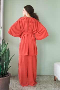 Quimono Algodão-doce coral - comprar online