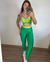 Conjunto Canelado de Compressão | Verde Bandeira + Verde Citrus - SADÊ FITWEAR
