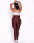 Conjunto Canelado de Compressão | Chocolate Belga + Off White - comprar online