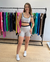 Conjunto Shorts Cross Canelado de Compressão | Ônix + Preto - comprar online