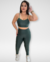 Conjunto Canelado de Compressão | Verde Selva + Oliva - comprar online