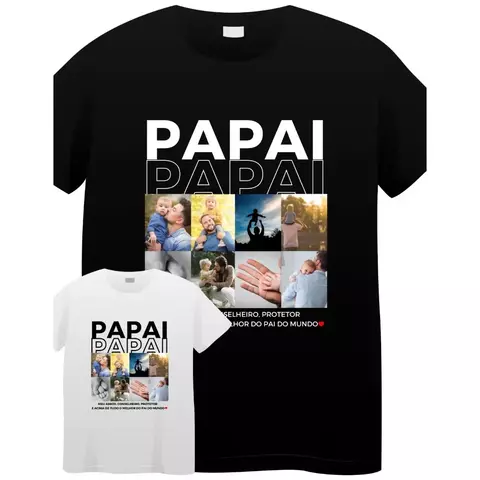 Camiseta Melhor Pai - Suas fotos AQUI - comprar online