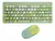 Teclado + mouse Inalambrico NOGA VERDE S5700V