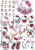 Stickers Hello Kitty plancha A4