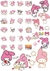 Stickers My Melody plancha A4