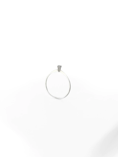 Anel Solitário Oval 2 mm