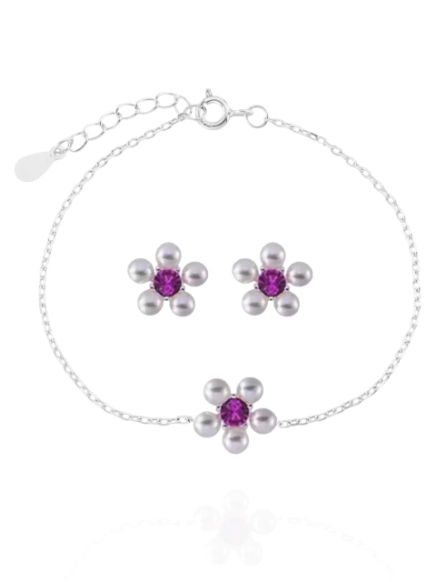 Conjunto Flor Pérolas - comprar online