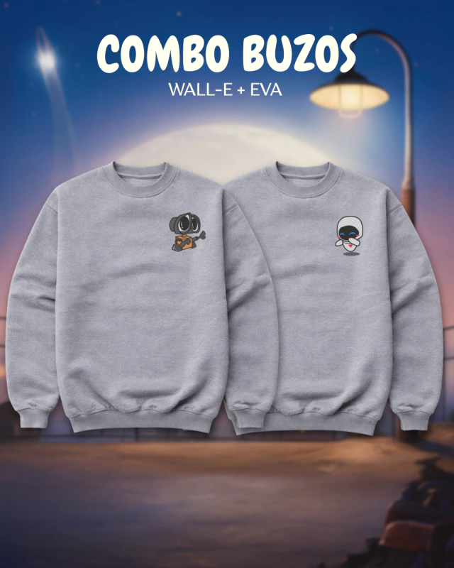 COMBO BUZOS: WALL-E Y EVA