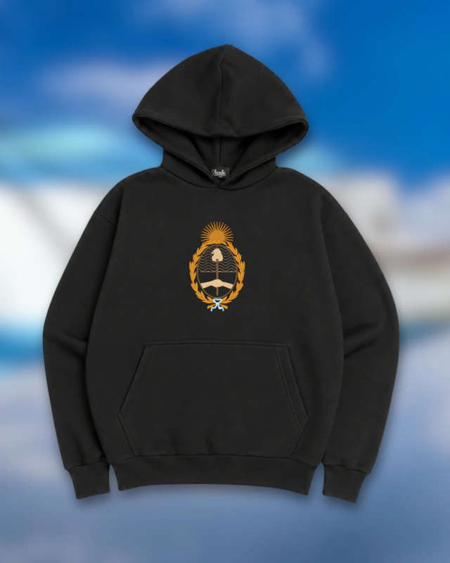 HOODIE NEGRO "ESCUDO"