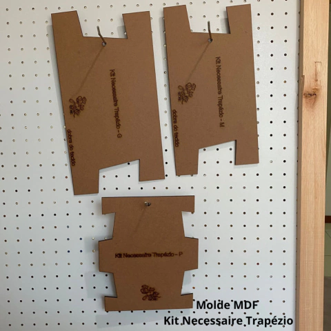 Molde em MDF - Necessaire Trapézio