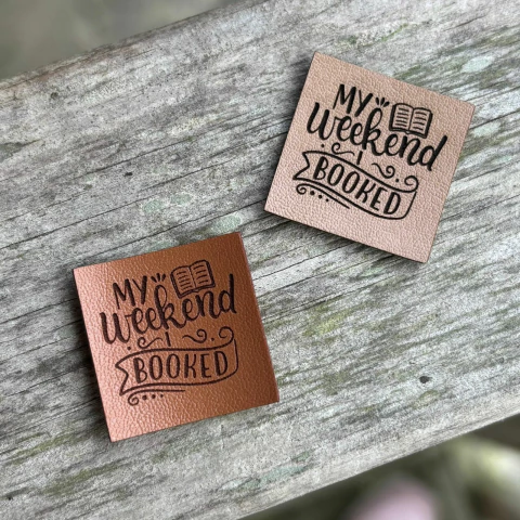 Etiquetas sintéticas 2,5 X 2,5 CM " My Weekend I Booked " 10 unidades - comprar online