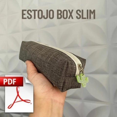 Molde em PDF para imprimir - Estojo BOx Slim - comprar online