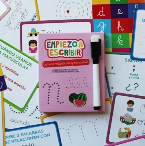 Empiezo a escribir Cursiva.Barco de papel