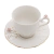 CJ DE 4 XÍCARAS DE CHÁ PORCELANA FLOWER BRANCO 200ML - Cutie Home Decor ®