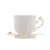 Imagem do CJ DE 4 XÍCARAS DE CHÁ PORCELANA FLOWER BRANCO 200ML