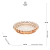 CJ DE 4 PRATOS DE CRISTAL PEARL ÂMBAR 10CM