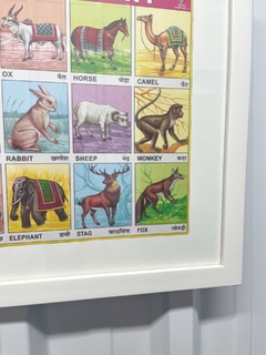 Quadro Indiano Indian Animal Chart - Frue Brechó