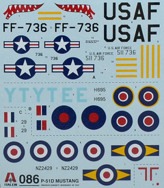 Kit Italeri - P-51D Mustang - 1:72 - 0086 na internet
