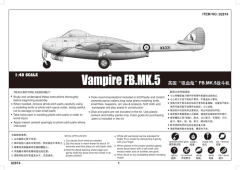 Kit Trumpeter - Vampire FB.MK.5 - 1:48 - 02874 na internet