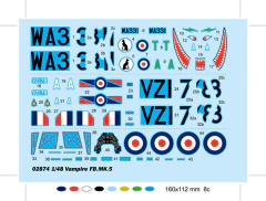 Kit Trumpeter - Vampire FB.MK.5 - 1:48 - 02874 - loja online