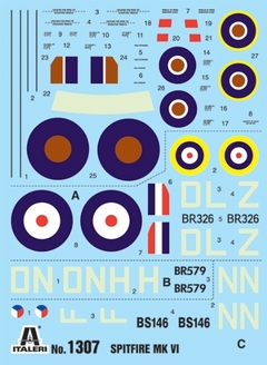 Kit Italeri - Spitfire Mk. VI - 1:72 - 01307 na internet