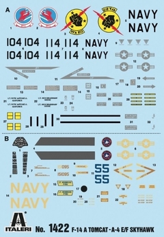 Kit Italeri - Top Gun F-14A vs A-4F - 1:72 - 1422 na internet
