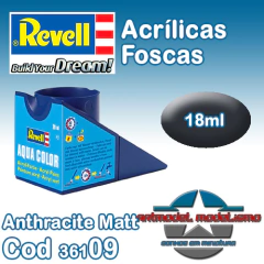 Tinta Acrílica Revell - 36109 - Anthracite Matt
