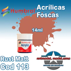 Humbrol Acrílica - 113ASC - Rust Matt (Ferrugem) - 90627C