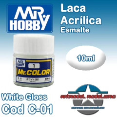 Mr Color - C01 - White Gloss - MrHobby - Gunze