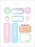 Bloco de Adesivos Decorados Happy Metalizado 12 Folhas - Milloca Papelaria