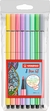 Stabilo Pen 68 - Estojo 8 cores Pastel