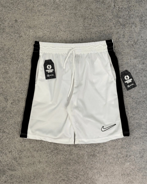 SHORTS DRI FIT NK ACADEMY PRO 23 - BRANCO/PRETO