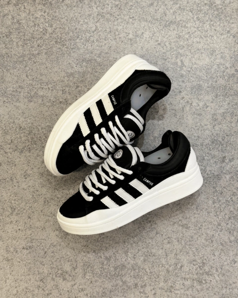 TÊNIS ADD CAMPUS X BADBUNNY - PRETO/BRANCO