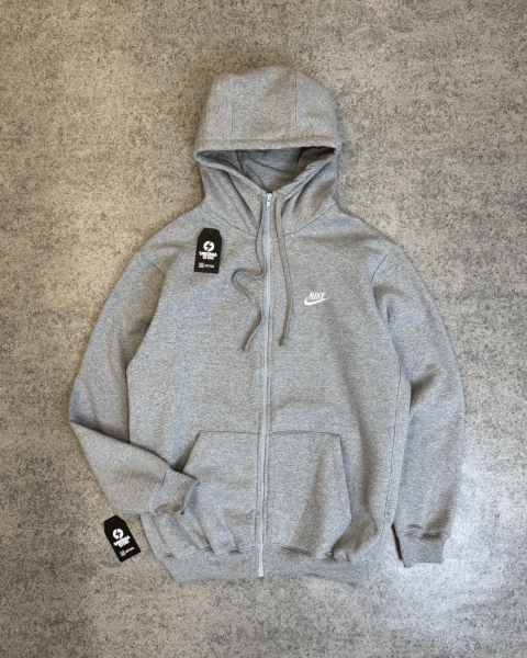 MOLETOM C/ ZÍPER NK CLUB - CINZA