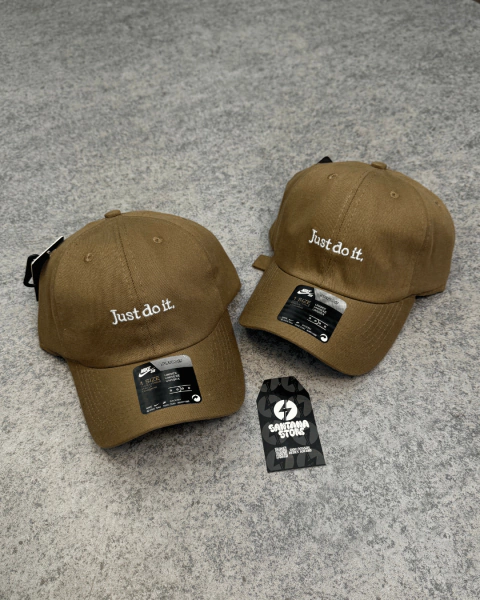 BONÉ NK JUST DO IT LETTERING - MARROM