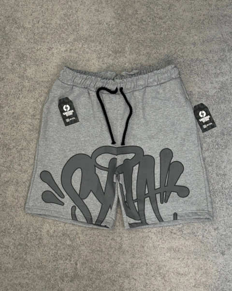 SHORTS MOLETOM SYNA WORLD LOGO - CINZA