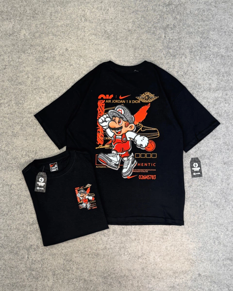 CAMISETA OVERSIZED JORDAN x DIOR - PRETO
