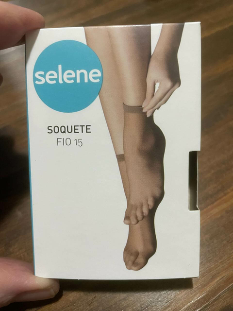 Meia Selene Soquete Fio 15/ Preto/ 9870001