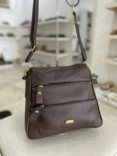 Bolsa Atra Ongarato Couro Chocolate