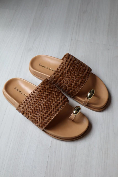 Birken Dedo Manta Tressê Camel/ Anél Ouro - comprar online