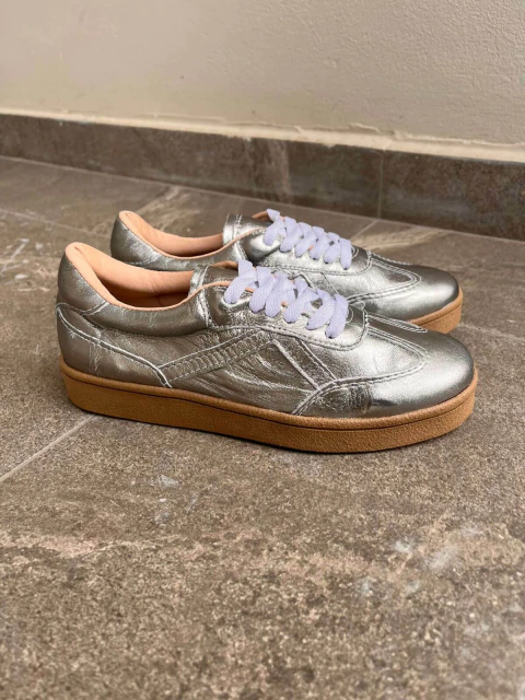 Tênis SCom Prata Velho Couro/ Prata Velho - comprar online