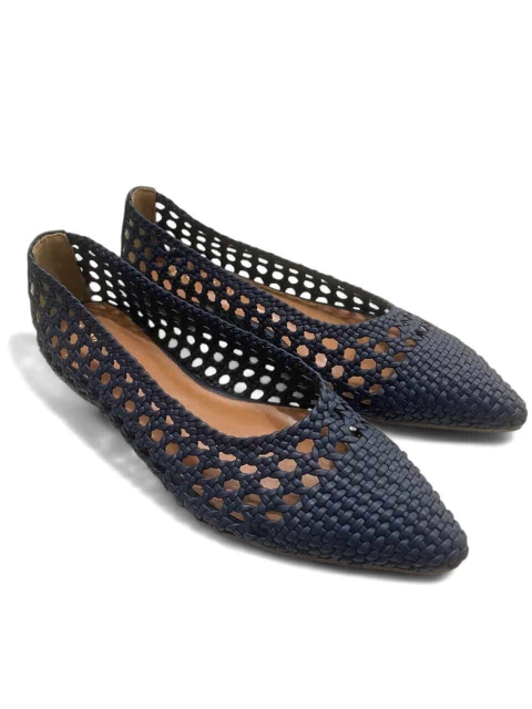 Sapatilha Couro Tressê Marinho - comprar online