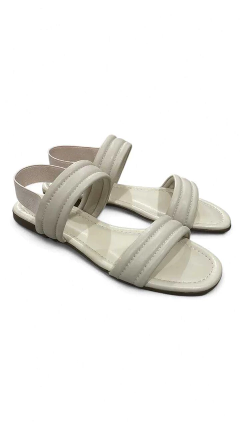 Sandália Rasteira Cat Tiras Comfy Off White - comprar online