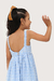 Vestido Chloe Longo Laise Azul - Petit Môme - Moda Infantil