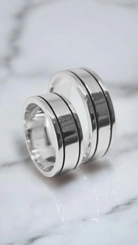 DOBLE ESMALTE - Cintas Plata 925 8grs 7mm - comprar online