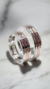 CRUZ - con piedras engarzadas - Cintas Plata 925 y Oro 18k 5mm - - comprar online