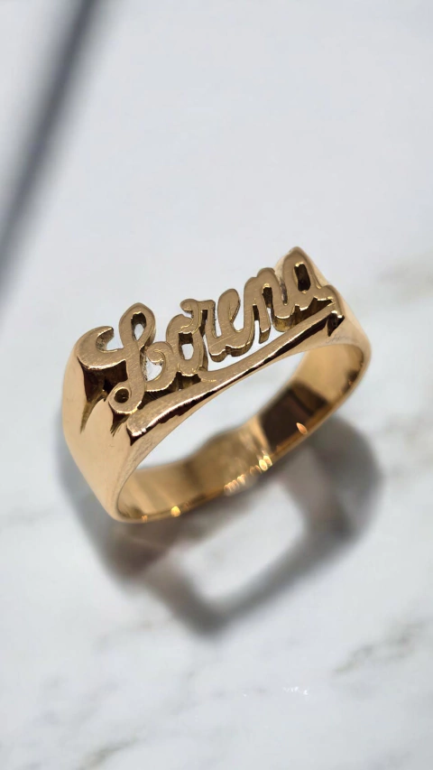 ANILLO NOMBRE - Personalizado 6grs Oro 18k - - comprar online