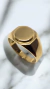 ANILLO SELLO - Ovalado - 3 grs Oro 18k - - Artebello Joyas
